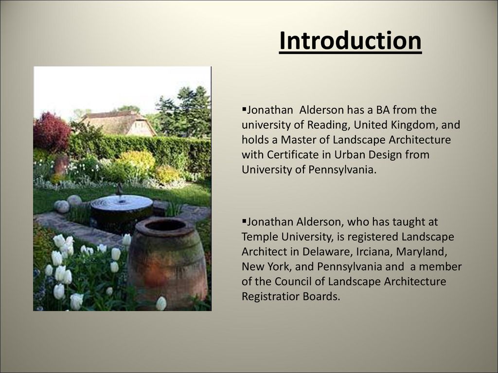 Landscape Architecture An Introduction