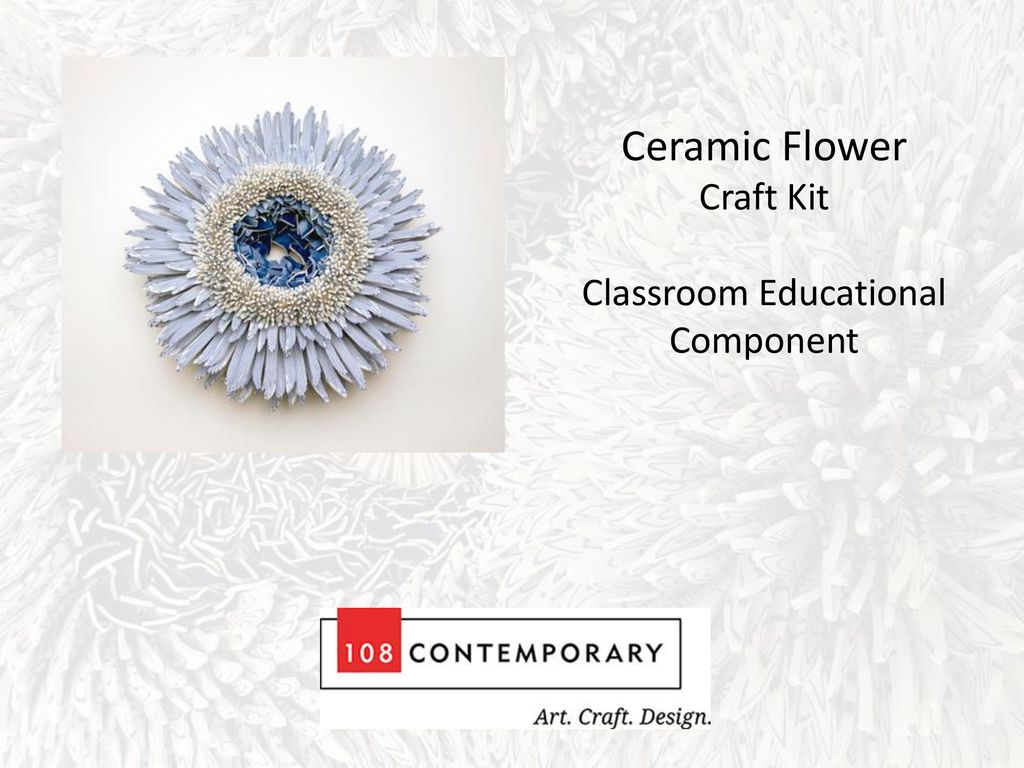 Ceramic Flower Craft Kit Classroom Educational Component