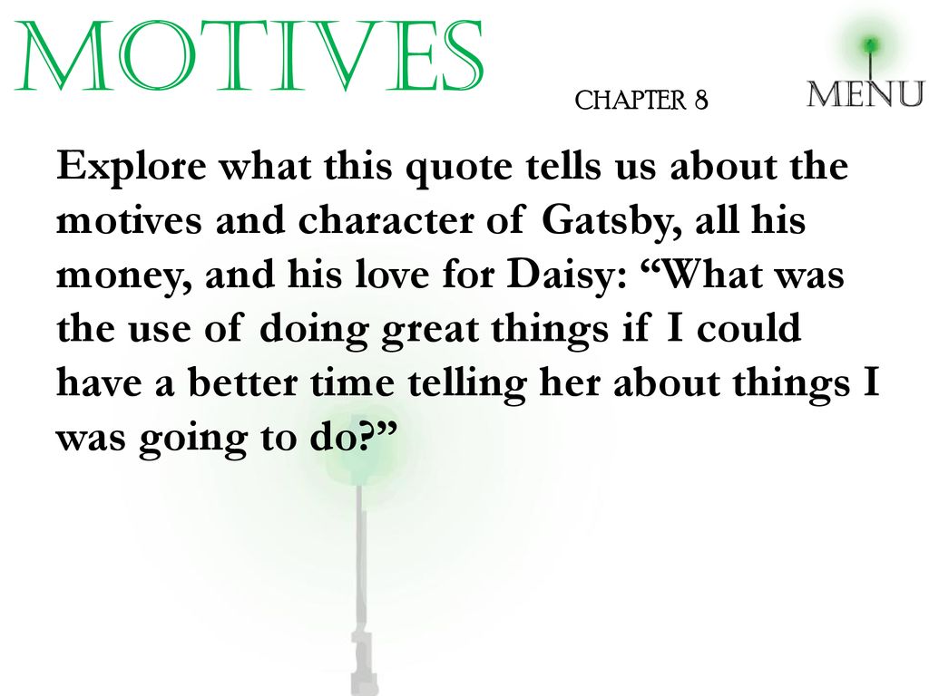 motives CHAPTER 8.