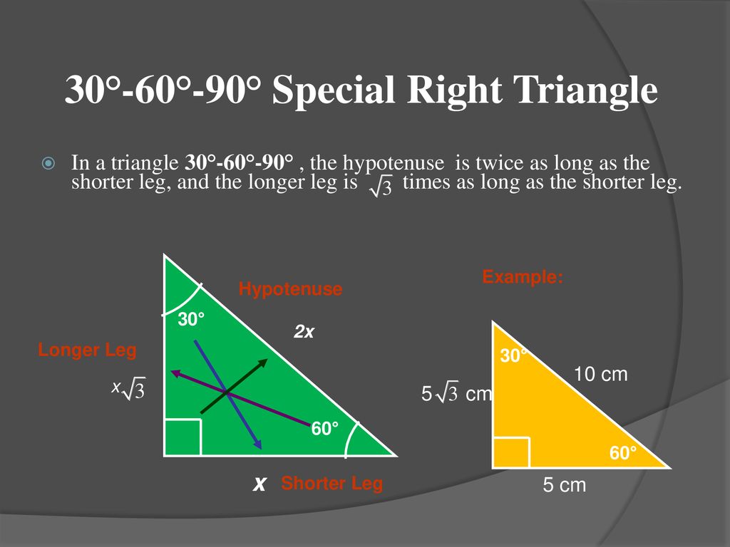 Section 60 90 Triangles Ppt Download
