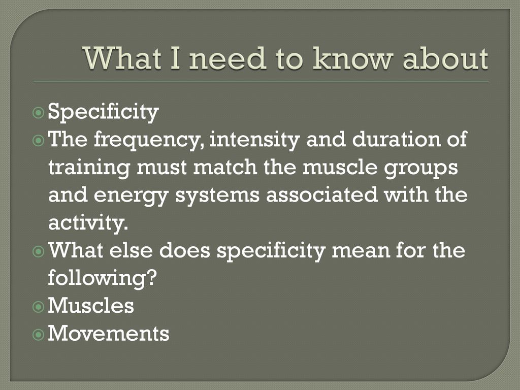 Reviewing principles of training ppt download