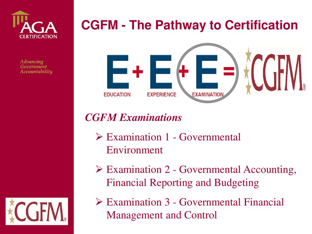 CGFM - The Pathway to Certification