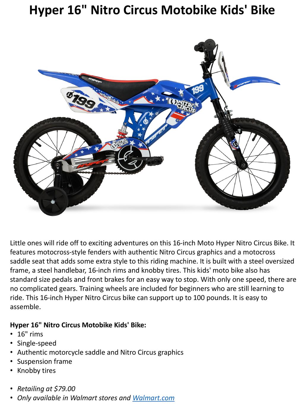 nitro circus bike walmart