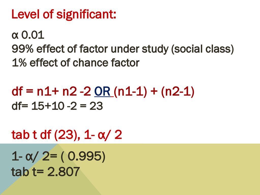 Students T Test Prof Dr Najlaa Fawzi Ppt Download Students T Test Prof Dr Najlaa Fawzi Ppt Download