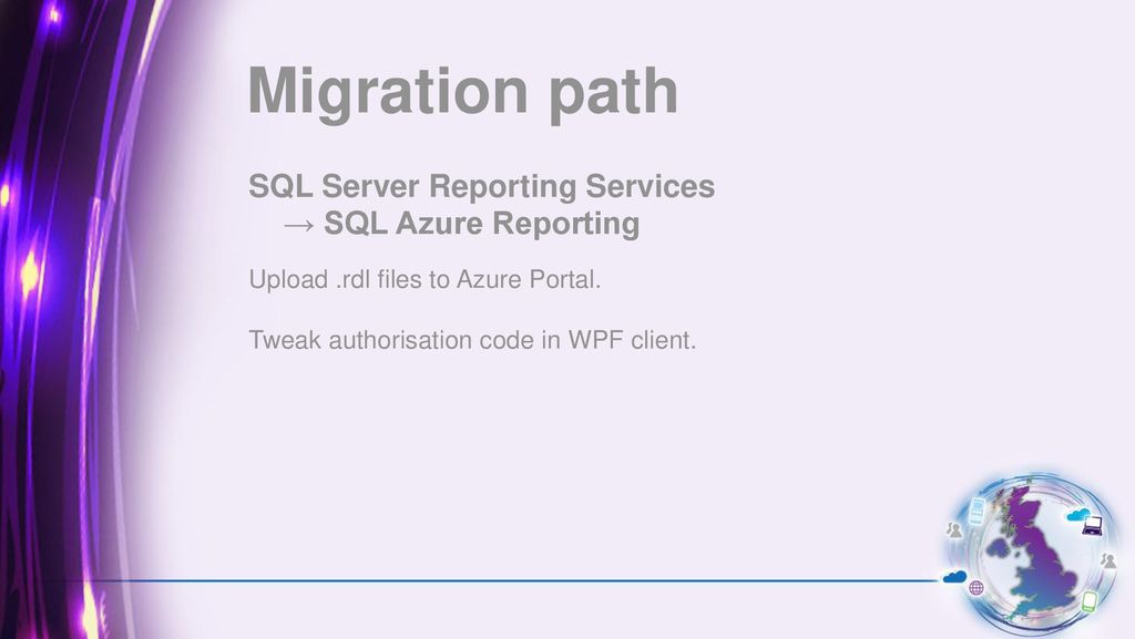 Migration path SQL Server Reporting Services → SQL Azure Reporting