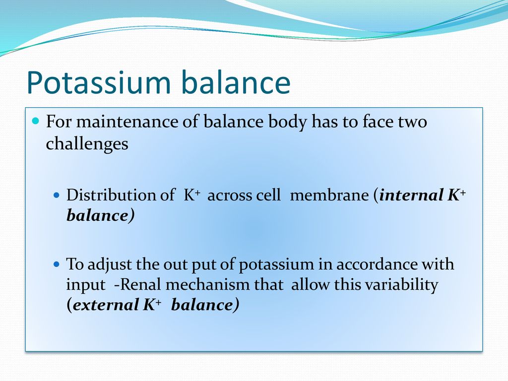 Potassium, Calcium, Phosphate & Magnesium Balance - ppt download