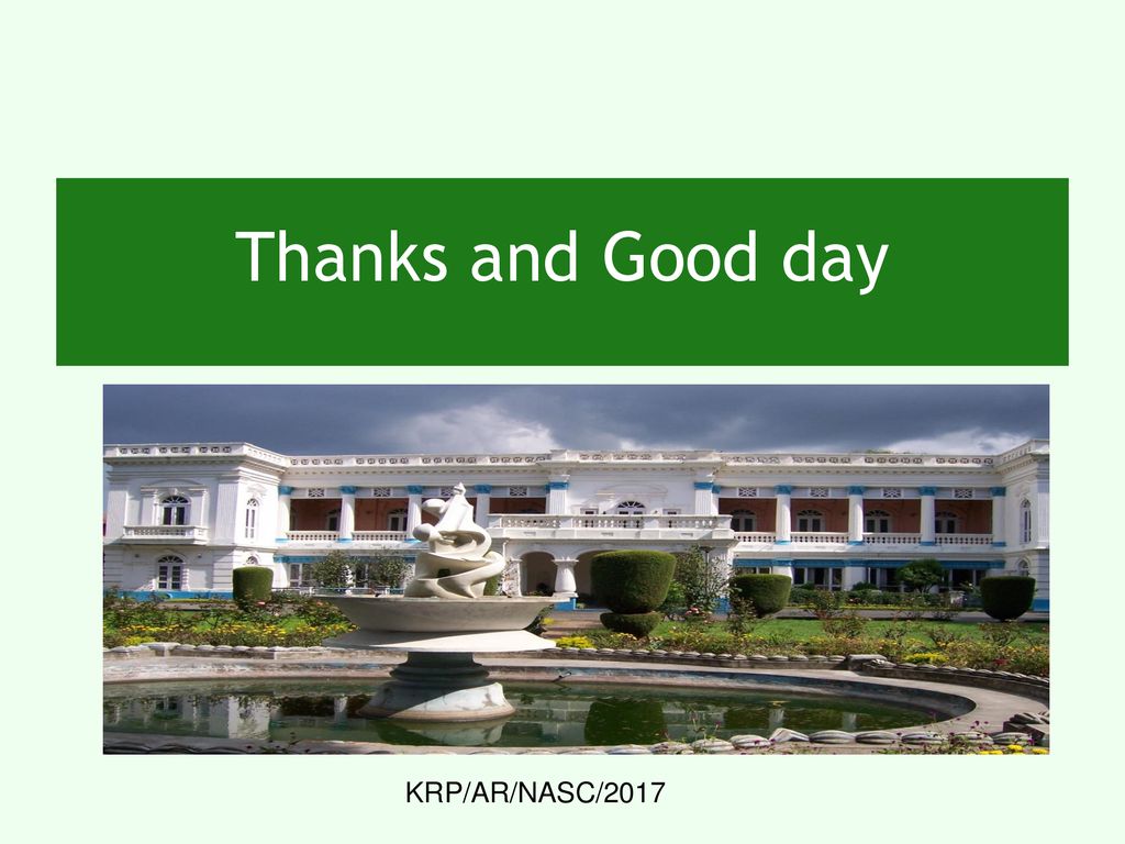 Thanks and Good day KRP/AR/NASC/2017