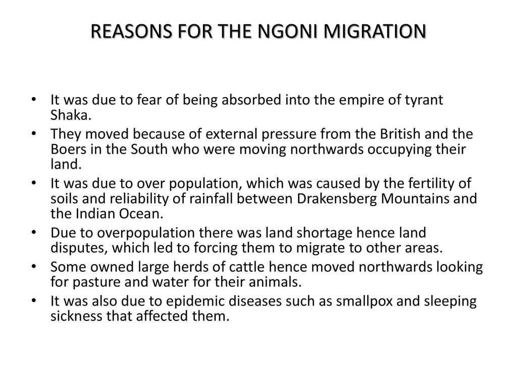 The Ngoni Migrations And Settlement In East Africa Ppt