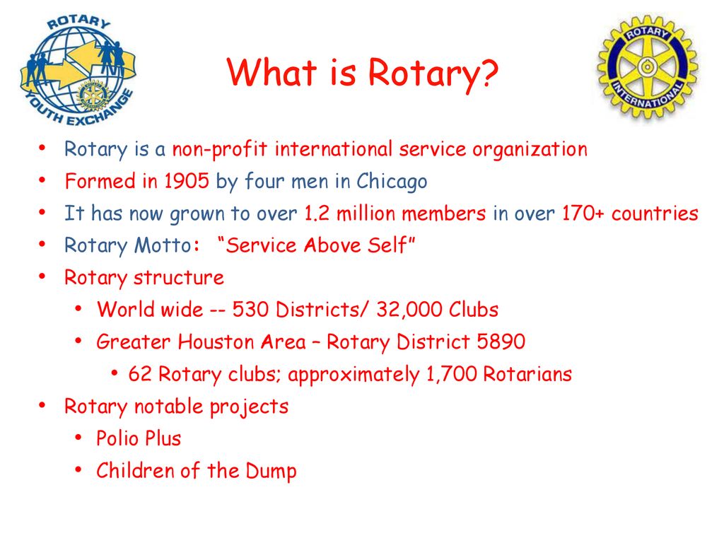 Rotary Youth Exchange “Promoting Global Peace and Understanding, - ppt ...