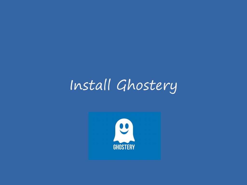 Install Ghostery