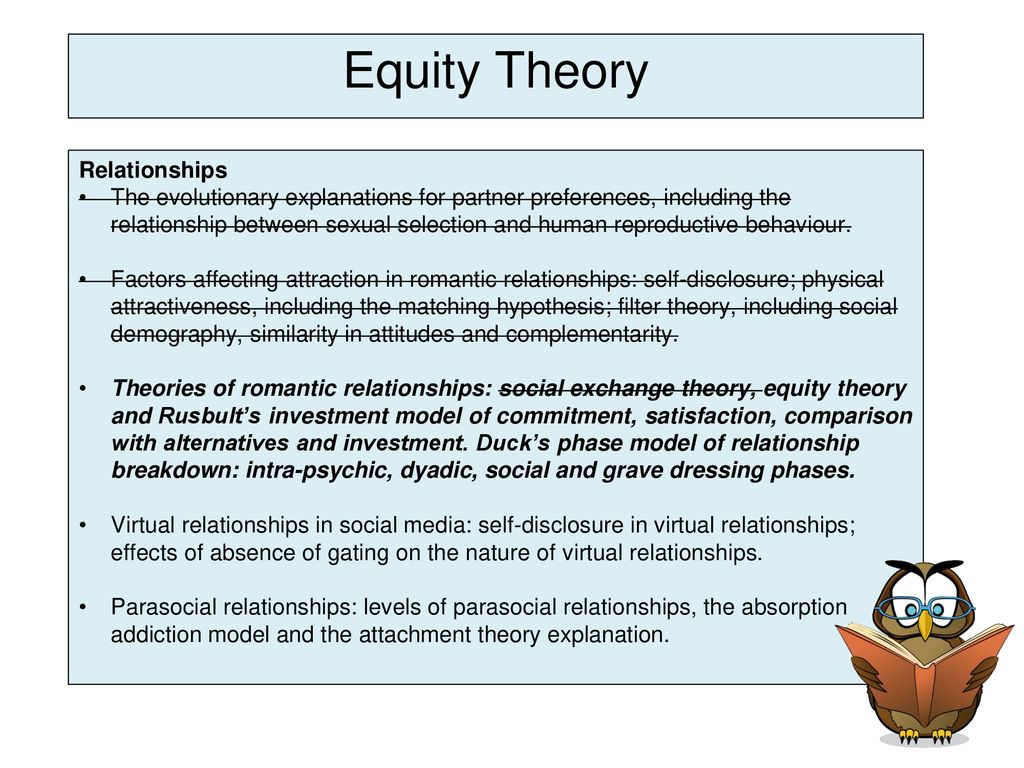 social exchange and equity theory