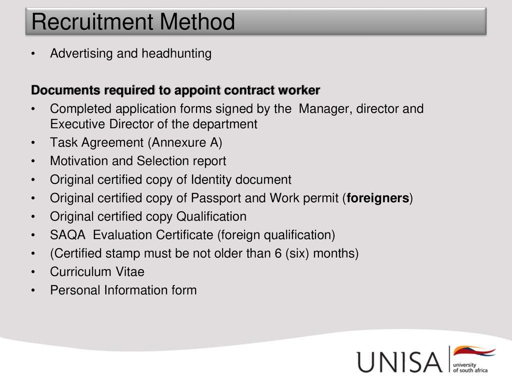 Human Resources Contract Appointments - Ppt Download