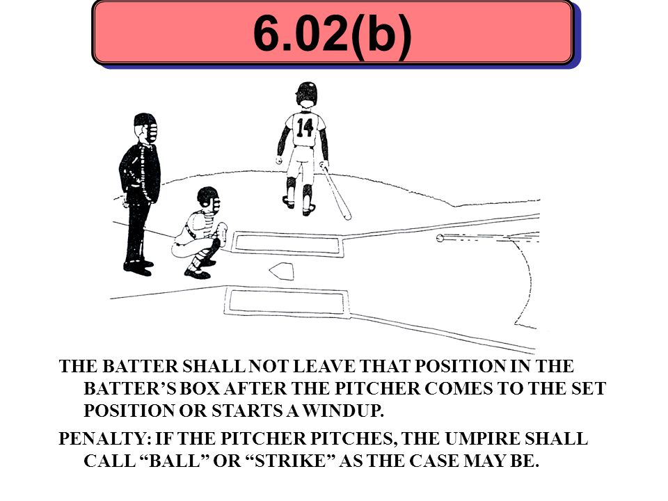 6.02(b) The rule reads the umpire shall call Ball or Strike as the case may be.