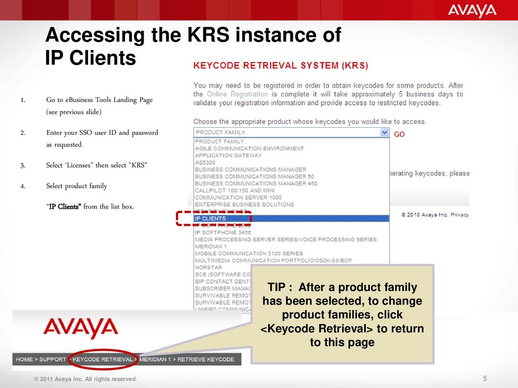 Title: IP Clients Keycode Retrieval System (KRS) User Guide Issue: - ppt  download