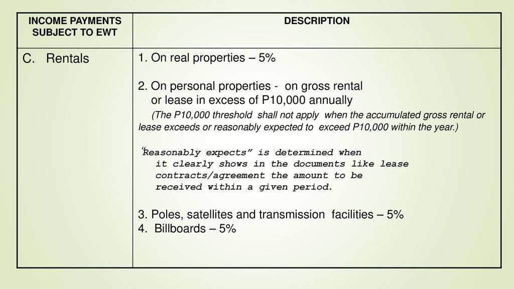 Expanded Withholding Tax Presented By Susan D Tusoycpa Mps Asst Ppt Download