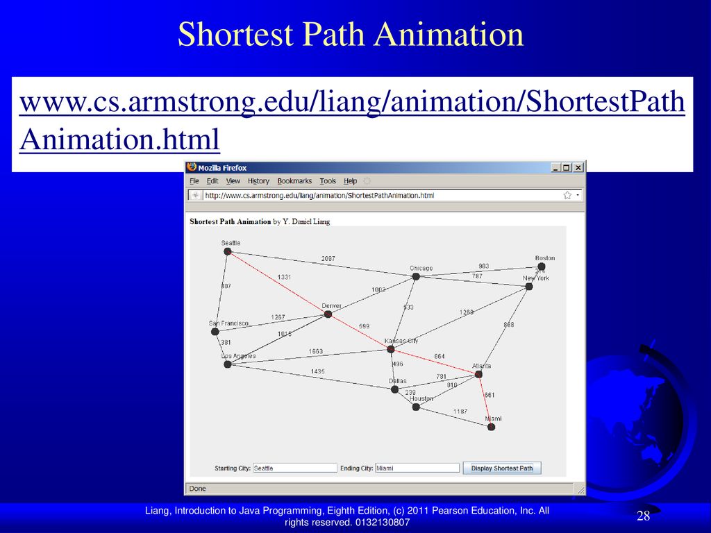 Shortest Path Animation