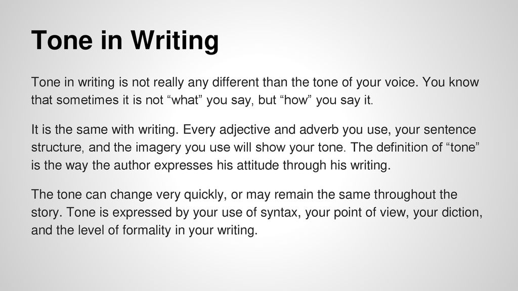 Style Voice Tone Literary Elements Ppt Download