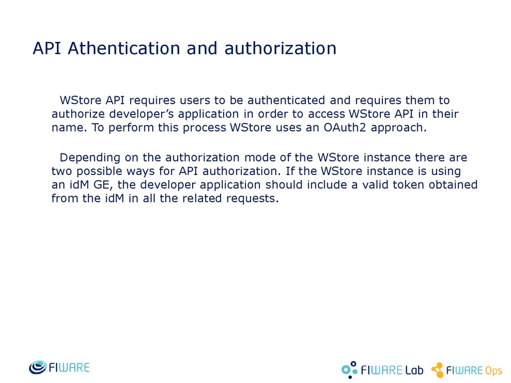 API Athentication and authorization