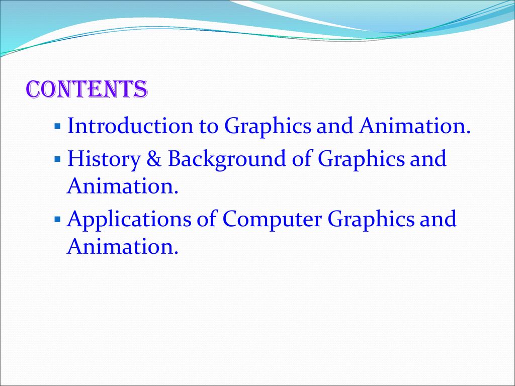 computer graphics and animation