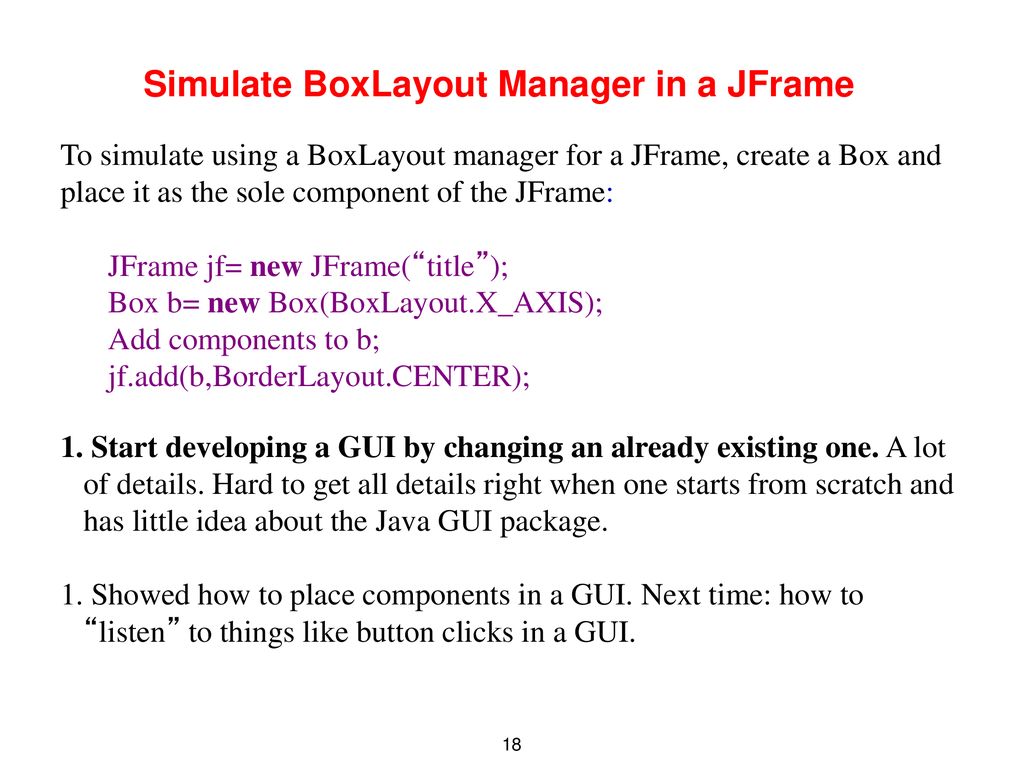 CS2110 Lecture 14. GUIS-Layout Spring ppt download