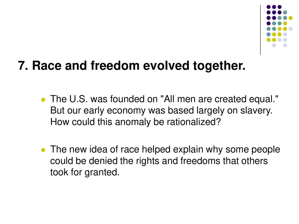 Image result for race and freedom evolved together