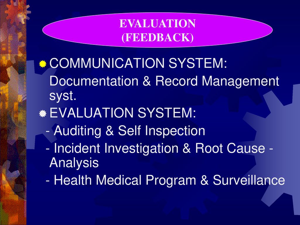 COMMUNICATION SYSTEM: Documentation & Record Management syst.