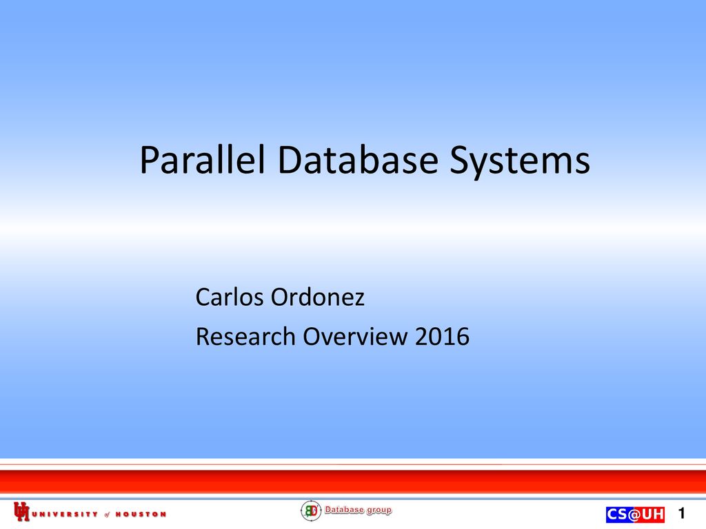 Parallel Database Systems - ppt download