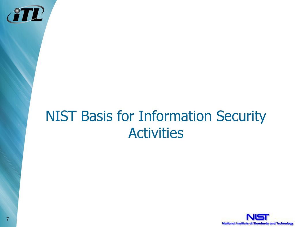 NIST Basis for Information Security Activities