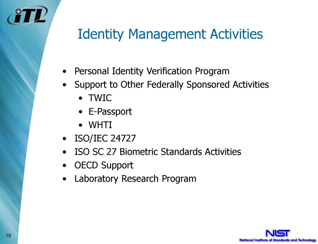 Identity Management Activities