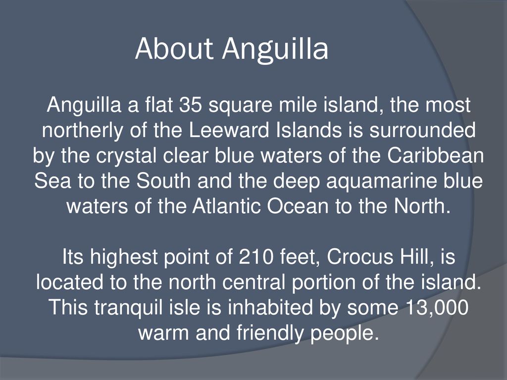 About Anguilla