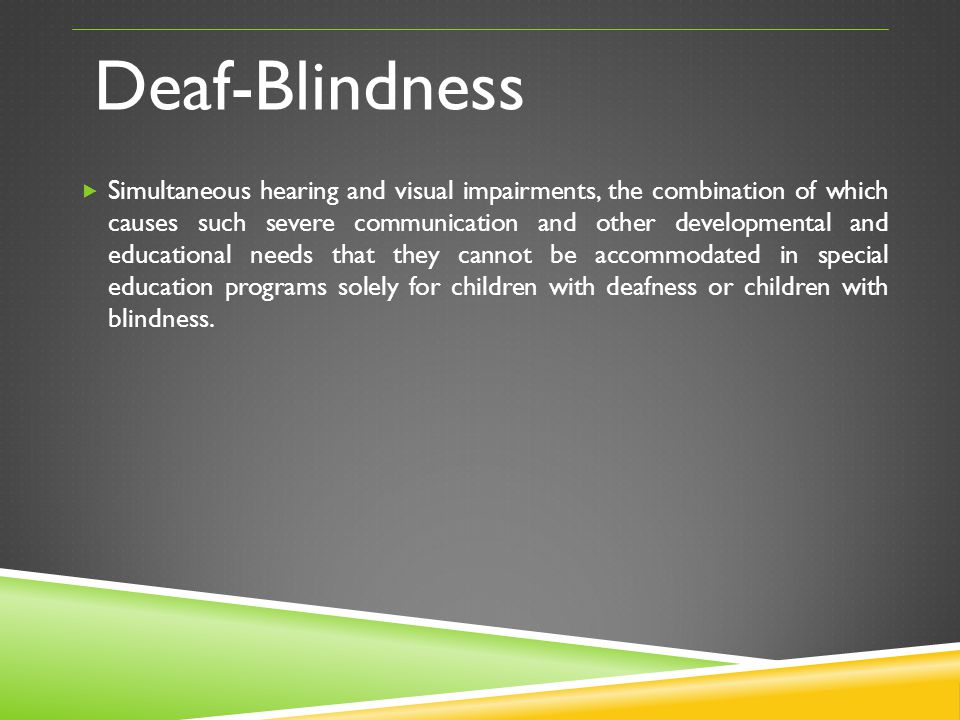 Deaf-Blindness