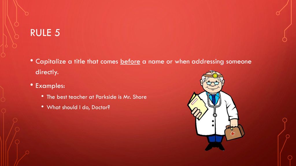 Capitalization rules ppt download