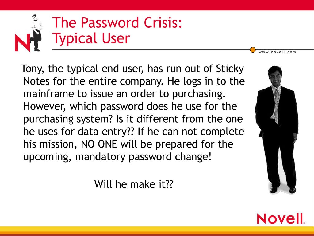 The Password Crisis: Typical User