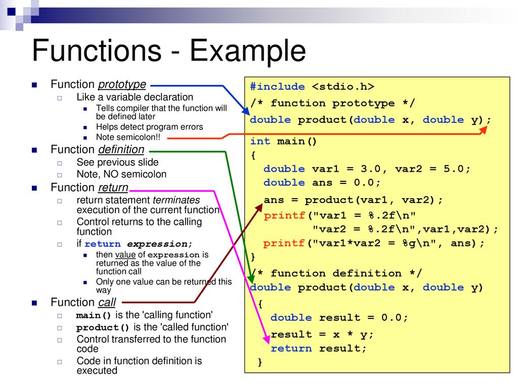 Lecture 7: Modular Programming (functions) - ppt download