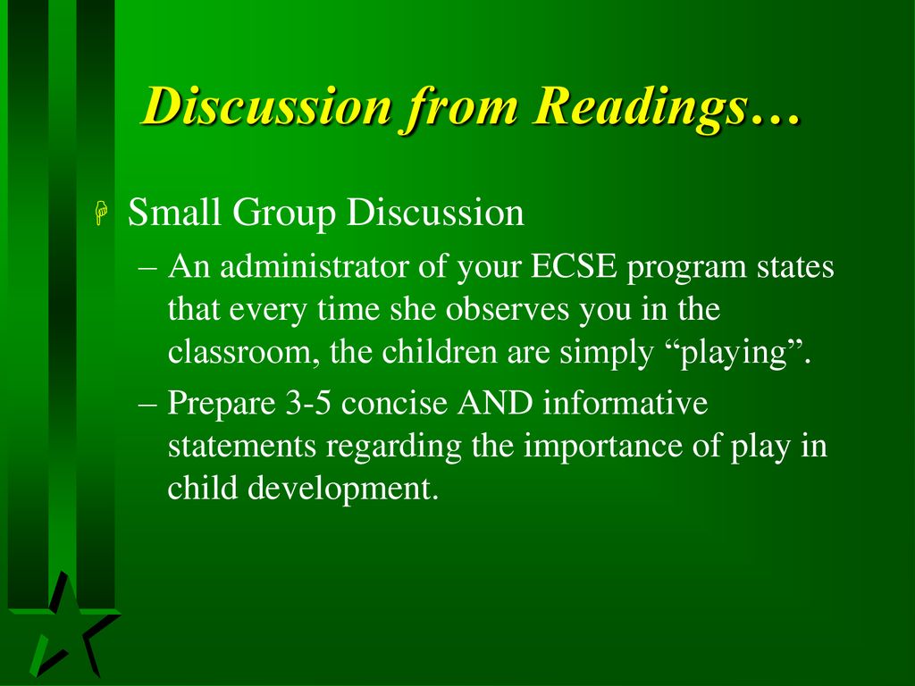 Sped 5320 6320 assessment of play ppt download