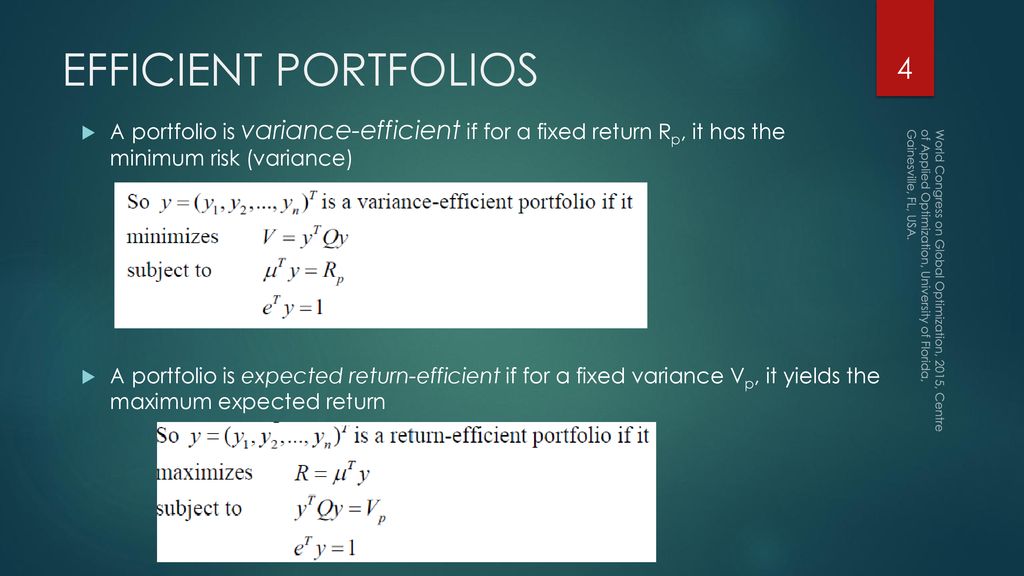 Bilevel Portfolio Optimization A Global Optimization Approach Ppt Download