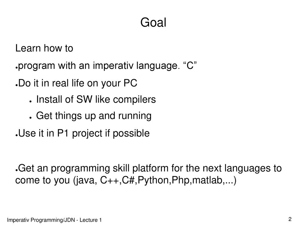 Imperative programming ppt download