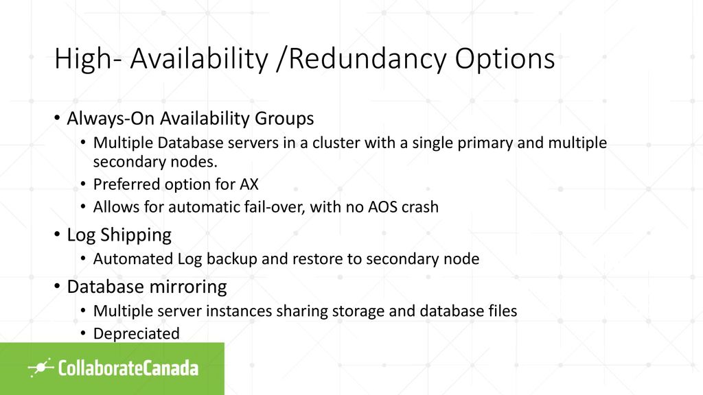 Managing SQL Server for AX - ppt download