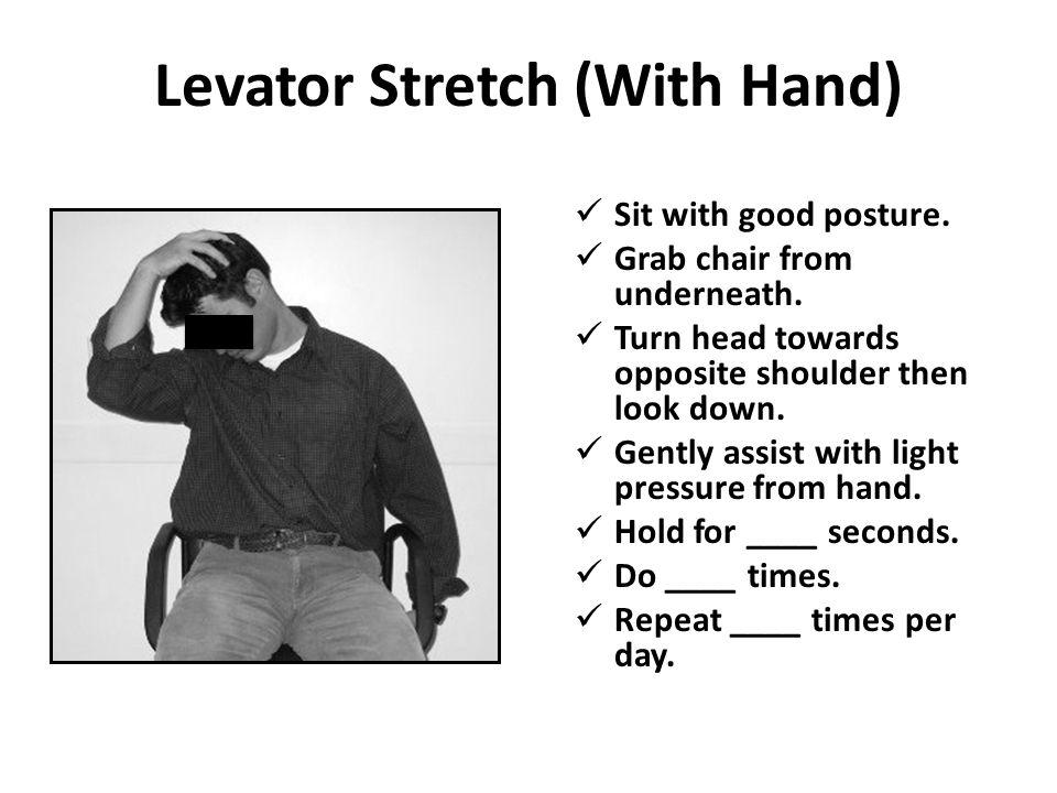 Levator Stretch (With Hand)