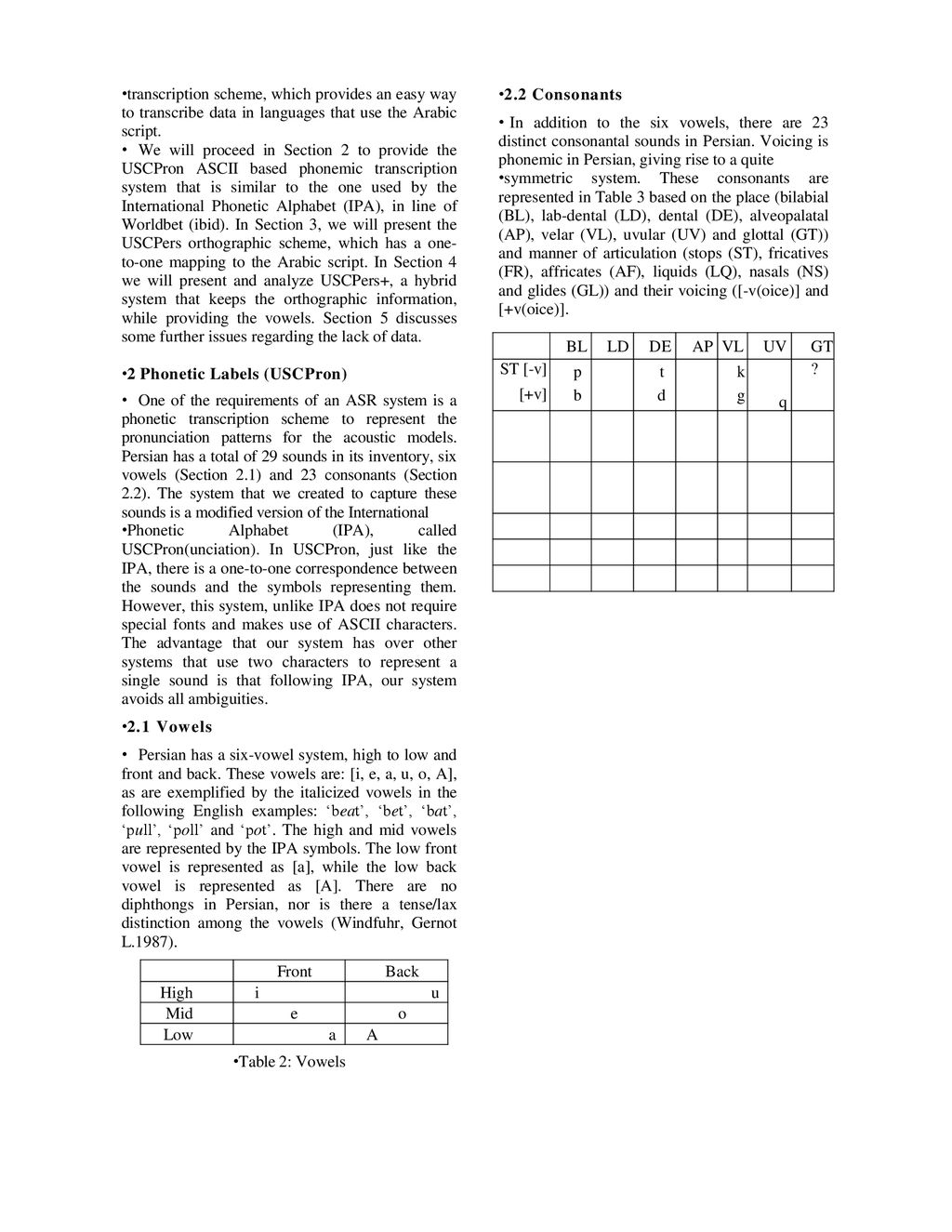 A Transcription Scheme For Languages Employing The Arabic Script Motivated By Speech Processing Application Shadi Ganjavi Department Of Linguistics Ppt Download