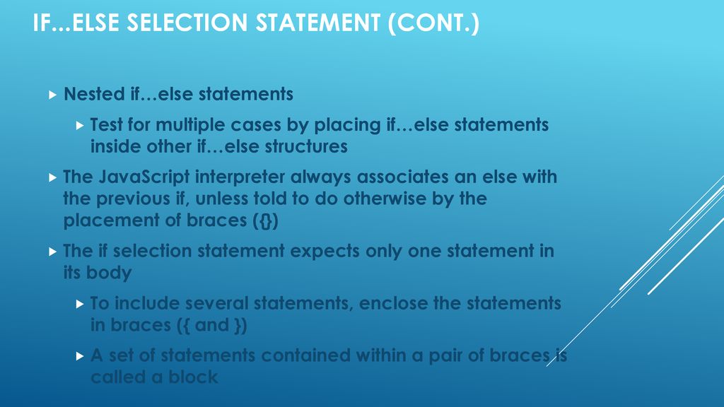 Javascript control statements ppt download