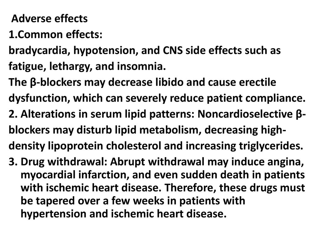 DrKnowledge - AntiHypertensive Side effects