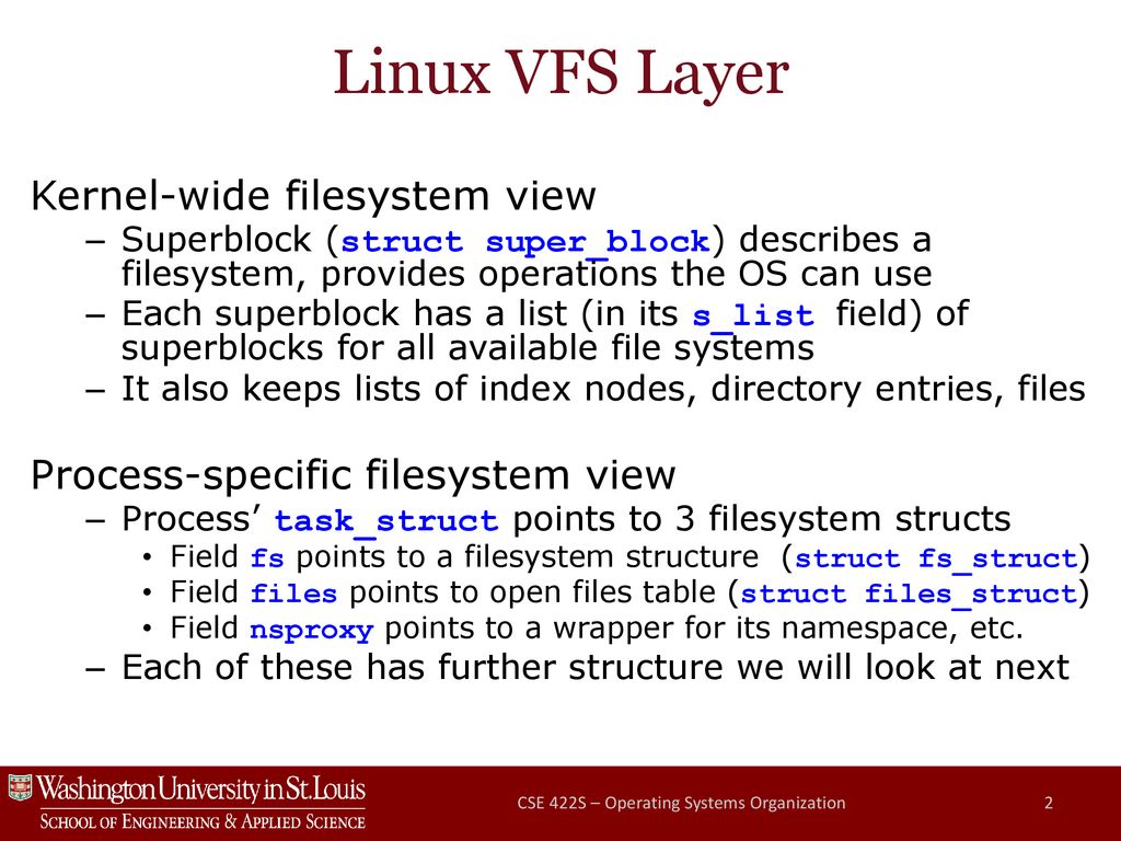 Linux Virtual Filesystem - ppt download