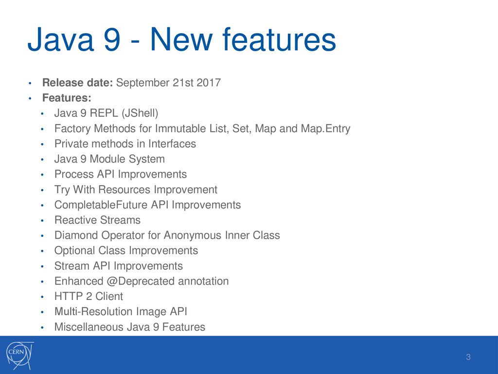 Java 9 New features 8/11/2017 Iason Dimitrios Rodis. - ppt download