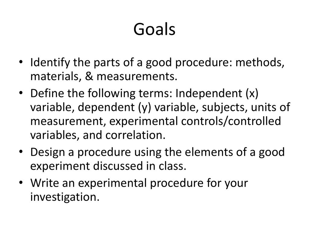 Writing a Good Procedure - ppt download