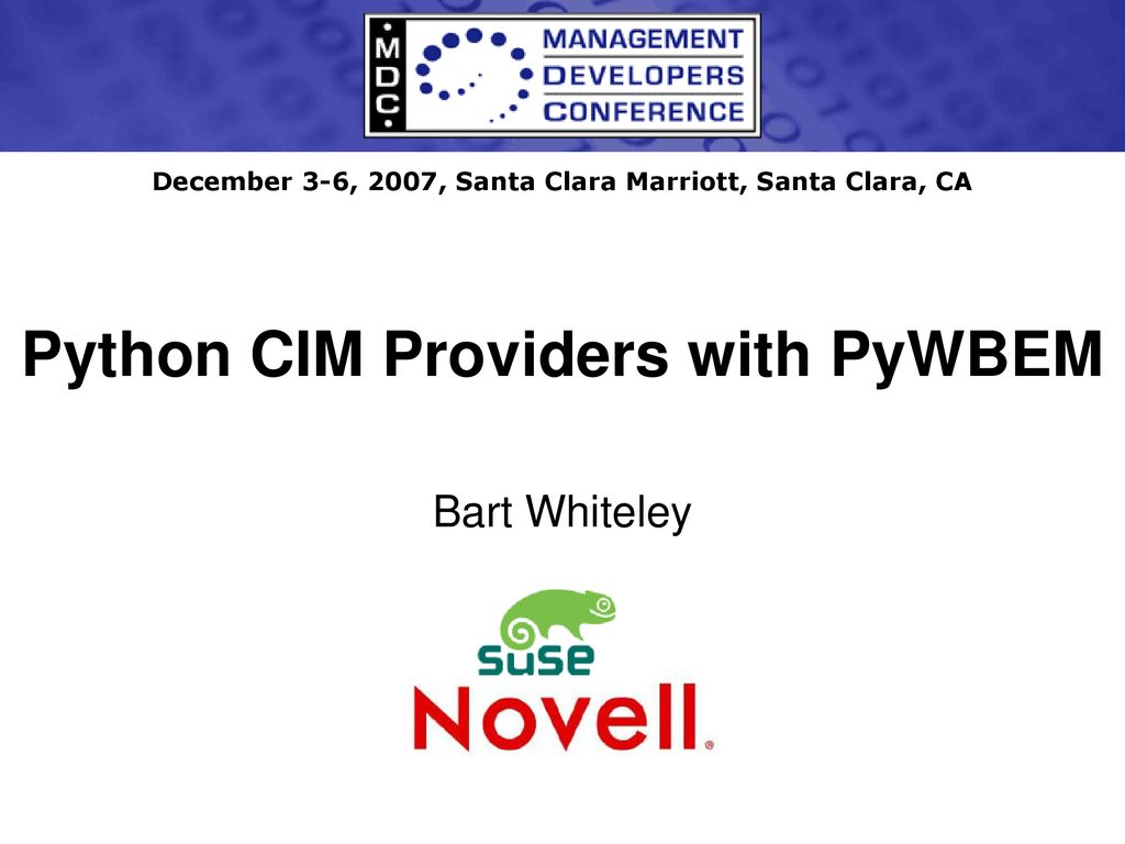 Python CIM Providers with PyWBEM