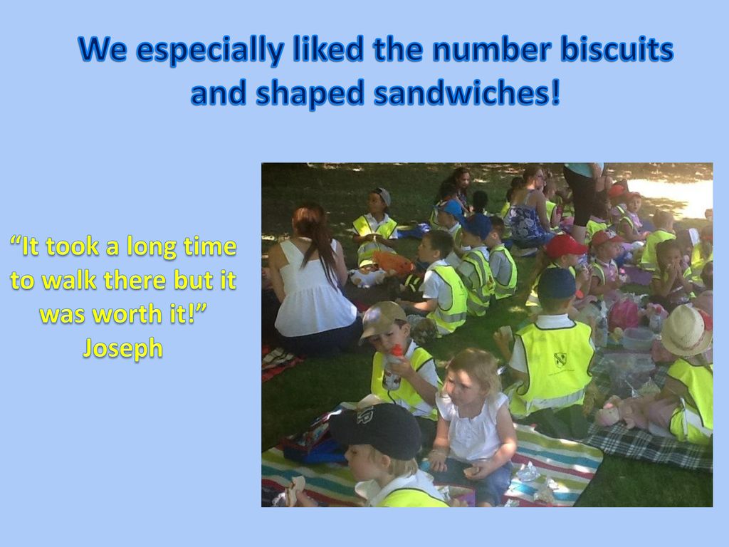 We especially liked the number biscuits and shaped sandwiches!