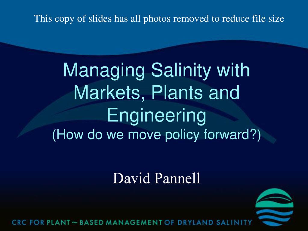 This copy of slides has all photos removed to reduce file size ppt