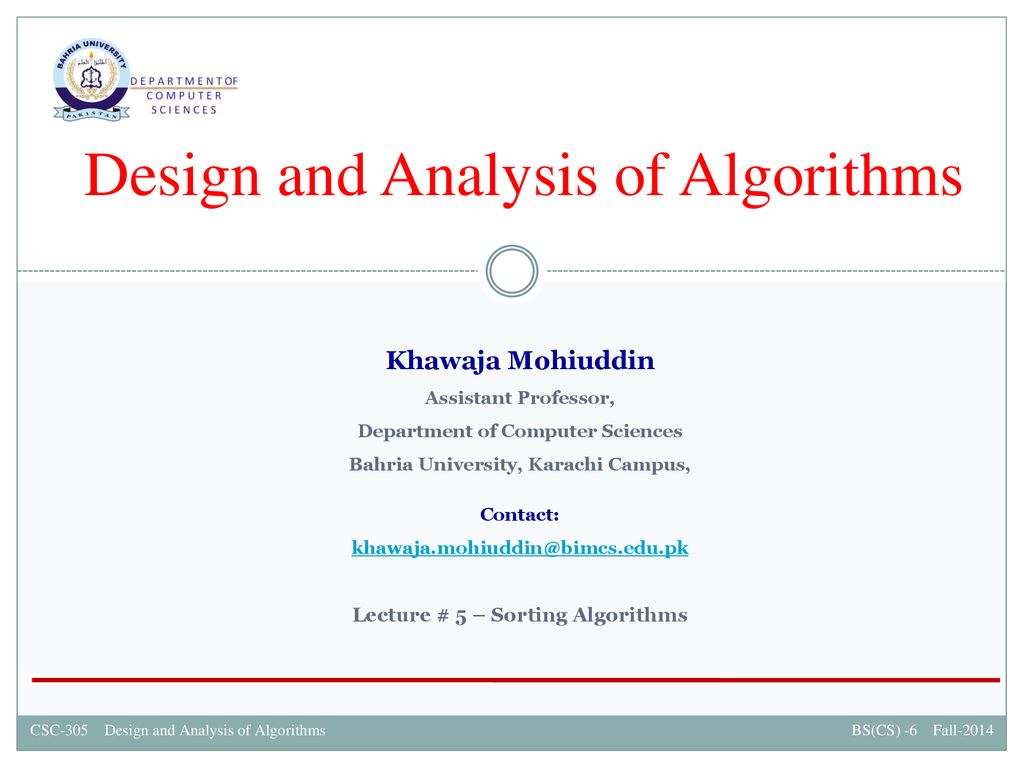 Design and Analysis of Algorithms - ppt download