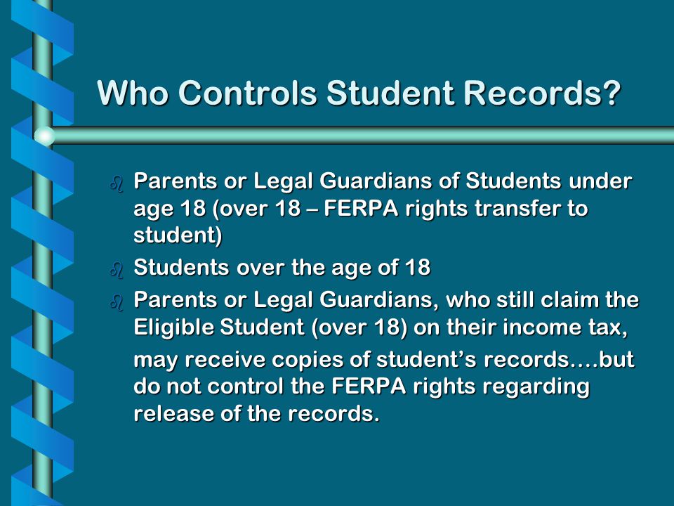 Who Controls Student Records